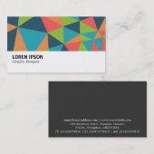 Hi-Phi - 0393 - Triangles Abstract 04 Visitekaartje (Voorkant / Achterkant)