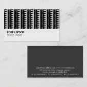 Hi-Phi - 0414 - Aztec Style Pattern - Grijs Visitekaartje (Voorkant / Achterkant)