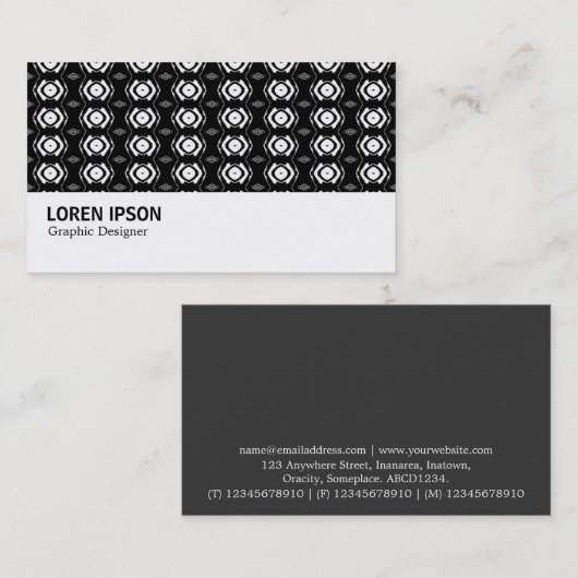 Hi-Phi - 041 - Geometric Visitekaartje (Voorkant / Achterkant)