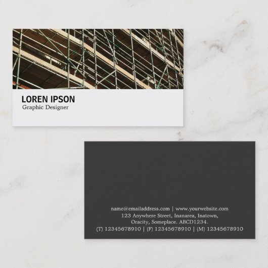 Hi-Phi - 044 - Scaffolding Visitekaartje (Voorkant / Achterkant)