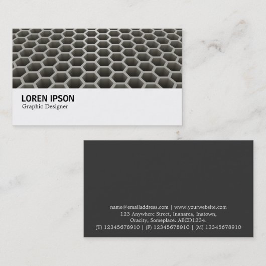 Hi-Phi - Honeycomb Perspective Warm Visitekaartje (Voorkant / Achterkant)
