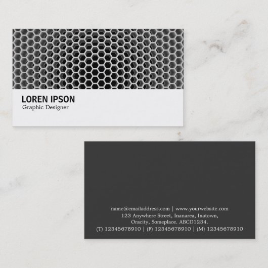 Hi-Phi - Honeycomb Visitekaartje (Voorkant / Achterkant)