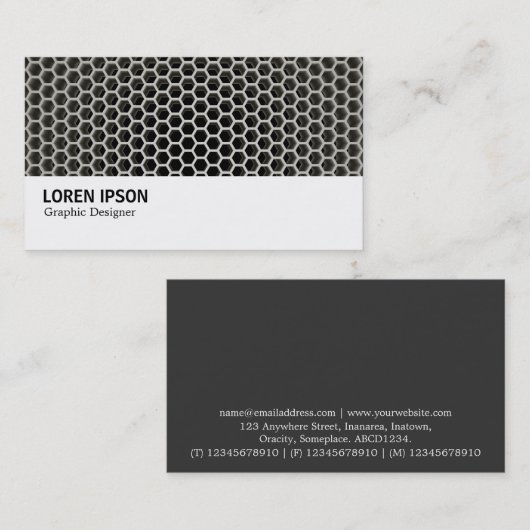 Hi-Phi - Honeycomb Warm Visitekaartje (Voorkant / Achterkant)