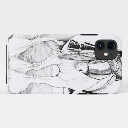 Hi-Point ~ Gypsy Vanner iPhone Case (Achterkant (horizontaal))