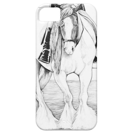 Hi-Point ~ Gypsy Vanner iPhone Case (Achterkant)