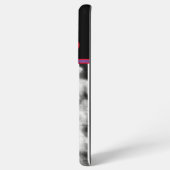 Hi-Point met Rood Hart (paarse/zwarte rand) Samsung Galaxy Hoesje (Linkerkant)