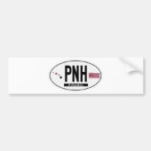 Hi-PUNAHOU-Sticker Bumpersticker (Voorkant)