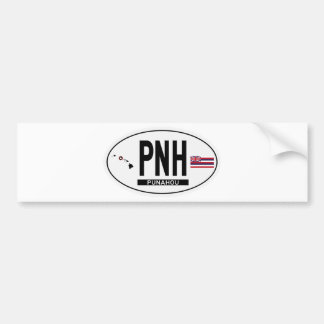 Hi-PUNAHOU-Sticker Bumpersticker