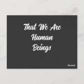 Hi Ren Human Beings Briefkaart (Achterkant)