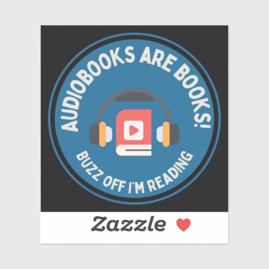 Hi Res Audiobook Lover Laptop Sticker Vierkant (Vel)