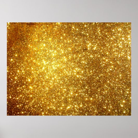 Hi-res golden grunge background, raster illustrati poster (Voorkant)