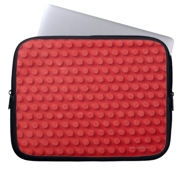 Hi-Res macroafbeelding van een bestudeerde pingpon Laptop Sleeve (Voorkant)