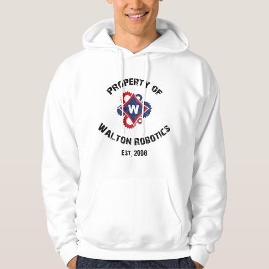 Hi-Res "Property of" Hoodie - Grunge (Voorkant)