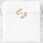 Hi Roze Rozen Bloemen Ronde Sticker (Tas)