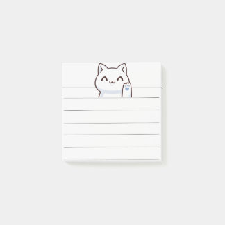 Hi schattig kat eenvoudig post-it® notes