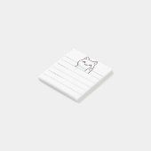 Hi schattig kat eenvoudig post-it® notes (Schuin)