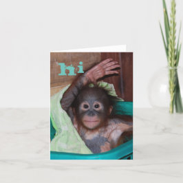 Hi Sweet Baby Orangutan Kaart