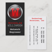 Hi-Tech de Rode Verticale Visitekaartjes van het (Voorkant / Achterkant)