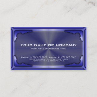 Hi Tech Faux Metallic Kaart Versie 1 met Foto Visitekaartje