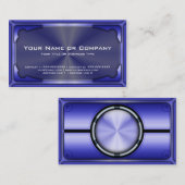 Hi Tech Faux Metallic Kaart Versie 1 met Foto Visitekaartje (Voorkant / Achterkant)