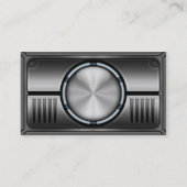 Hi Tech Faux Metallic Kaart Versie 2 met Foto Visitekaartje (Achterkant)