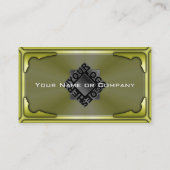 Hi Tech Faux Metallic Kaart Versie 3 met Logo Visitekaartje (Achterkant)