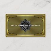 Hi Tech Faux Metallic Kaart Versie 3 met Logo Visitekaartje (Achterkant)