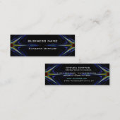 Hi-Tech Futuristic Business Card-sjabloon Mini Visitekaartje (Voorkant / Achterkant)