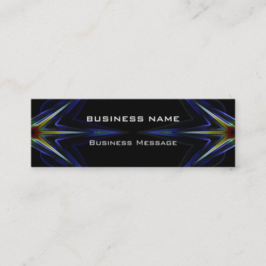 Hi-Tech Futuristic Business Card-sjabloon Mini Visitekaartje (Voorkant)