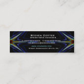 Hi-Tech Futuristic Business Card-sjabloon Mini Visitekaartje (Achterkant)