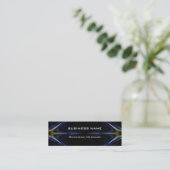 Hi-Tech Futuristic Business Card-sjabloon Mini Visitekaartje (Staand voorkant)