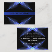 Hi-Tech Futuristic Business Card-sjabloon Visitekaartje (Voorkant / Achterkant)