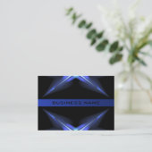 Hi-Tech Futuristic Business Card-sjabloon Visitekaartje (Staand voorkant)
