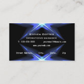 Hi-Tech Futuristic Business Card-sjabloon Visitekaartje (Achterkant)