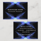 Hi-Tech Futuristic Business Card-sjabloon Visitekaartje (Voorkant / Achterkant)