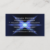 Hi-Tech Futuristic Business Card-sjabloon Visitekaartje (Achterkant)