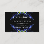 Hi-Tech Futuristic Business Card-sjabloon Visitekaartje (Achterkant)