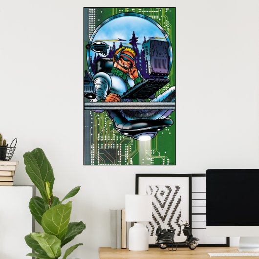 Hi-Tech Guy Poster (Thuiskantoor)