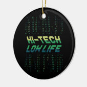 Hi Tech Low Life Binary Coding Engineer Database Keramisch Ornament (Links)