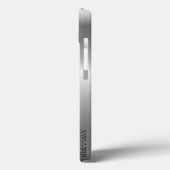 Hi Tech Metallic Silver Stripes 2 Design Case-Mate iPhone Case (Achterkant / Links)