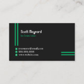 Hi tech mint groen sportief visitekaartje (Achterkant)