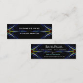 Hi Tech Neon Futuristic Mini Visitekaartje (Voorkant / Achterkant)