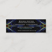 Hi Tech Neon Futuristic Mini Visitekaartje (Achterkant)