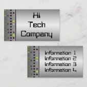 Hi-Tech-Visitekaartjes Visitekaartje (Voorkant / Achterkant)