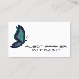 Hi-tech vlinder geometrische moderne event planner visitekaartje