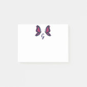 Hi-tech vlinders vleugels, modern geometrisch laag post-it® notes (Voorkant)