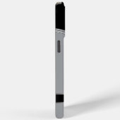 Hi Tech Zilver Metallic Monogram Ontwerp Case-Mate iPhone Case (Achterkant / Rechts)