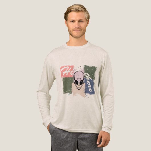  “Hi there” Tri-Blend Shirt (Voorkant)