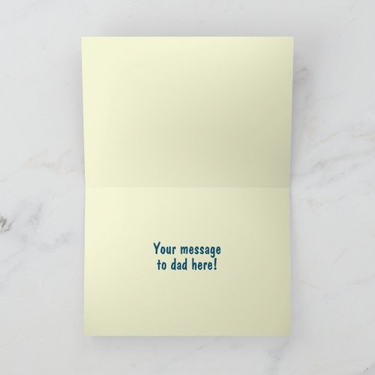 Hi Topjes Happy Vaderdag Glitter Kaart (Binnen)