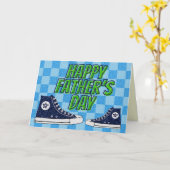 Hi Topjes Happy Vaderdag Glitter Kaart (Gele Bloem)